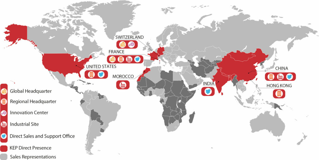 KEP_Technologies-international_global_presence_map
